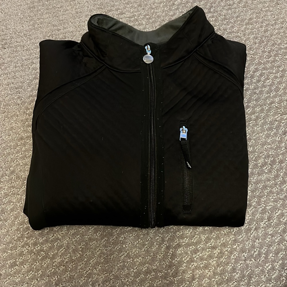 XL Nike fit therma Black Quilted jacket Tag size XL  16-18 - Picture 2 of 10